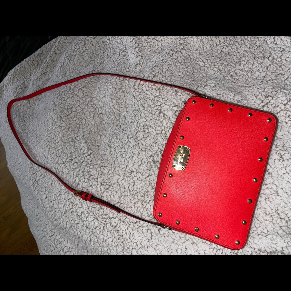 Authentic MK red crossbody